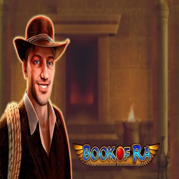 Official Slots logo: Book of Ra by Greentube at LeoVegas Casino