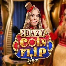 Crazy Coin Flip slot icon by Evolution, available at LeoVegas Casino