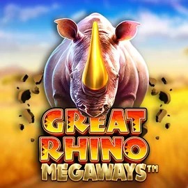 Great Rhino Megaways slot visual from Pragmatic Play available on leovegasno.com