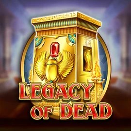 Slots logo of Legacy of Dead from Play'n GO at LeoVegas Casino