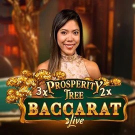 Live Casino logo of Prosperity Tree Baccarat from Evolution at LeoVegas Casino