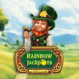 Rainbow Jackpots Megaways by Red Tiger Gaming, showcased at leovegasno.com – game logo