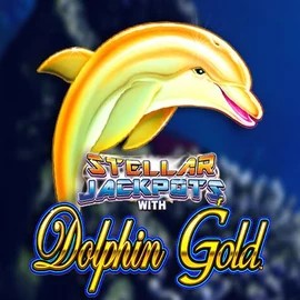 Dolphin Gold with Stellar Jackpots logo by Lightning Box Game LeoVegas Casino
